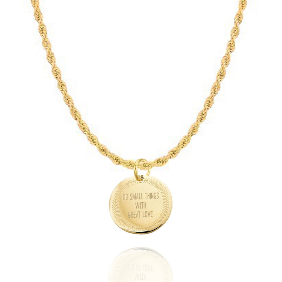 Do Small Things with Great Love Necklace