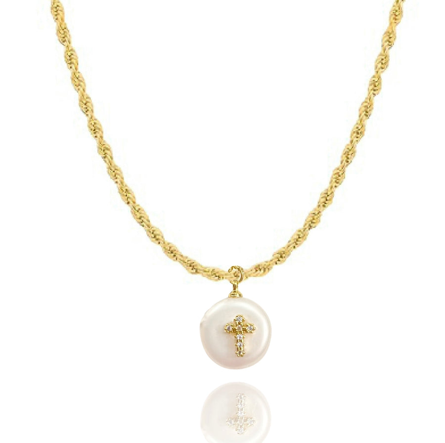 Firm Foundation Cross Necklace
