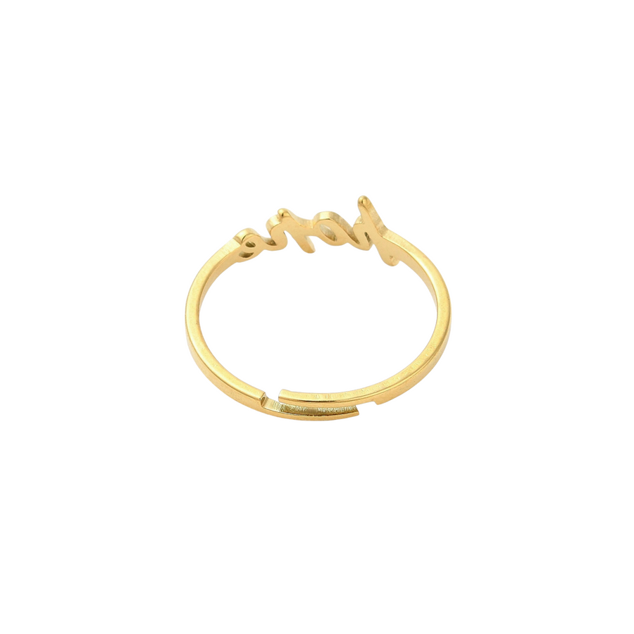 Everlasting Hope Adjustable Ring Gold and Silver