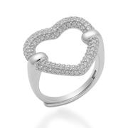 Set Apart Heart Ring in Gold & Silver