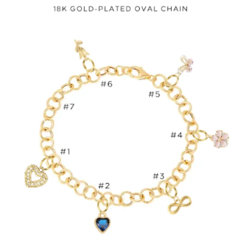 Charm Bracelet with Assorted Charms - Customer's Product with price 46.00