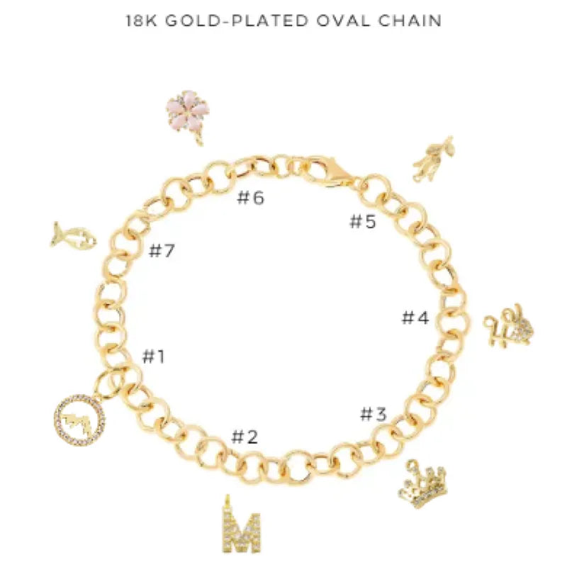 Charm Bracelet with Assorted Charms - Customer's Product with price 54.00