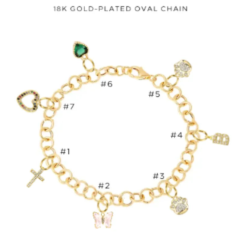 Charm Bracelet with Assorted Charms - Customer's Product with price 50.00
