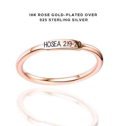 Engraved Thin Band Ring - Customer's Product with price 45.00