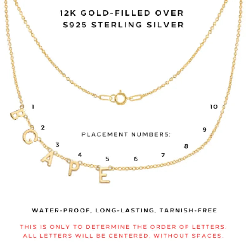 Letter Necklace with Custom Word/Phrase - Customer's Product with price 73.00 ID ozymd_TckwVIOMvhWNwcRZBB