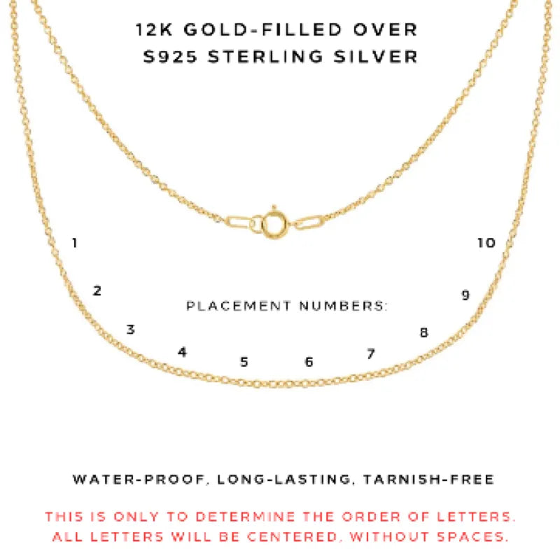 Letter Necklace with Custom Word/Phrase - Customer's Product with price 68.00 ID aZFkQTobDnull6KPGOs5M7l-