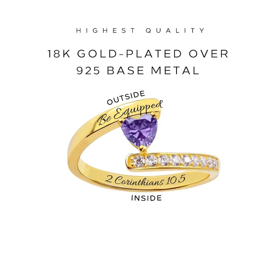 Engraved Interlaced Heart Ring - Customer's Product with price 48.00