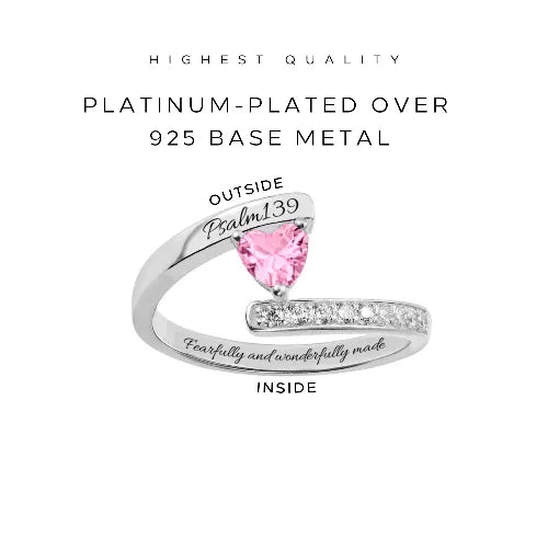 Engraved Interlaced Heart Ring - Customer's Product with price 48.00