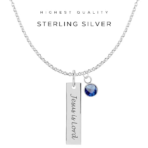 Engraved Vertical Bar Necklace - Customer's Product with price 48.00