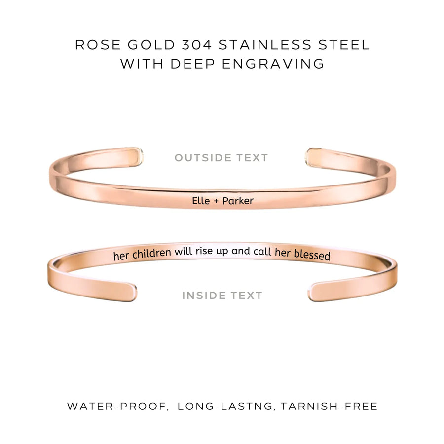 Engraved Bangle - Customer's Product with price 48.00