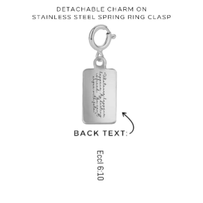 Engraved Charms with Detachable Clasp - Customer's Product with price 12.00