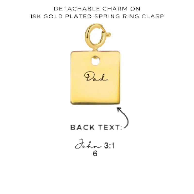 Engraved Charms with Detachable Clasp - Customer's Product with price 12.00