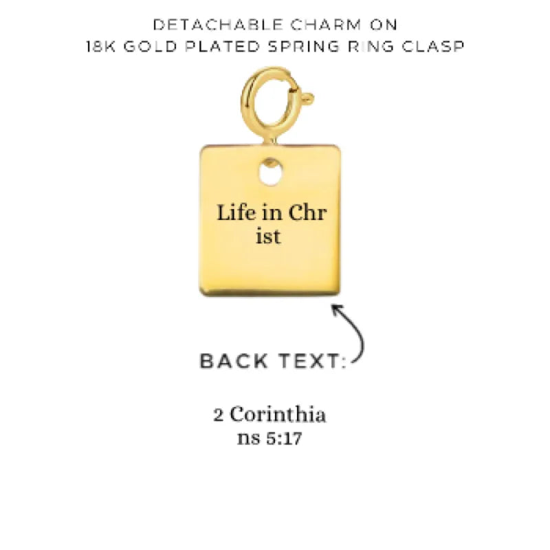 Engraved Charms with Detachable Clasp - Customer's Product with price 12.00