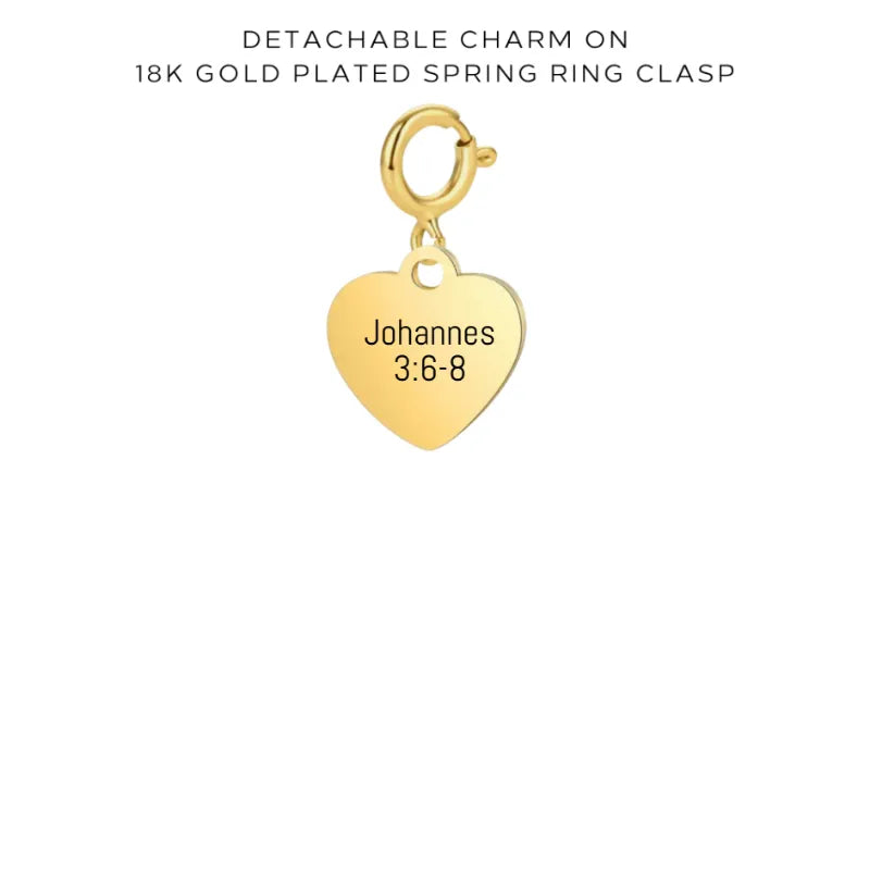 Engraved Charms with Detachable Clasp - Customer's Product with price 10.00