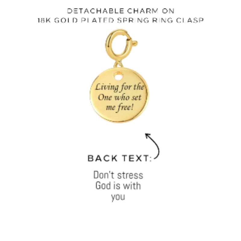 Engraved Charms with Detachable Clasp - Customer's Product with price 12.00
