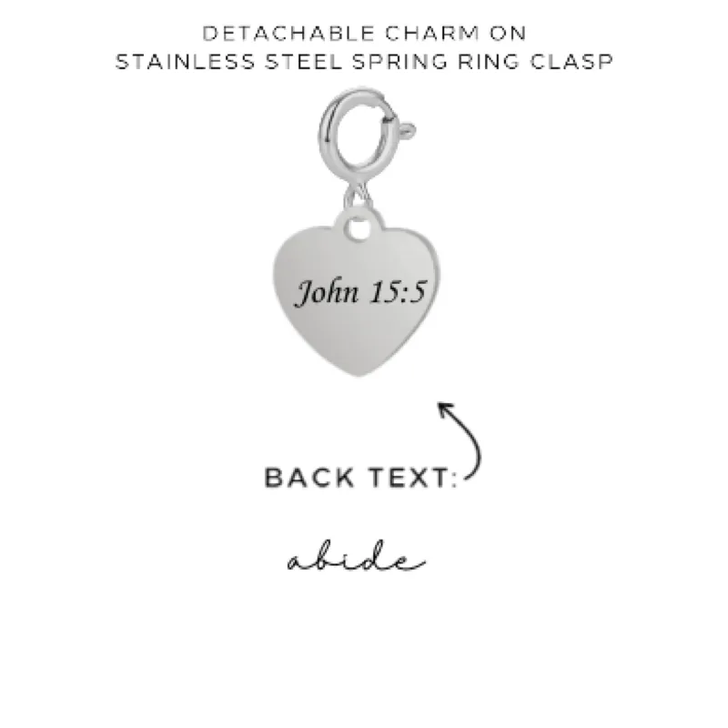 Engraved Charms with Detachable Clasp - Customer's Product with price 12.00