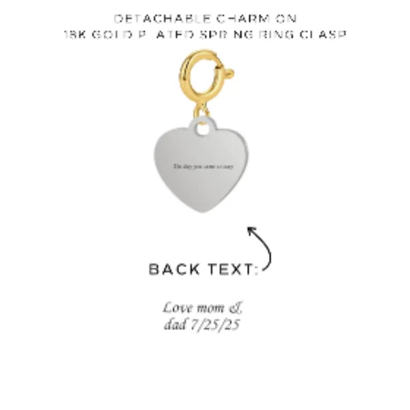 Engraved Charms with Detachable Clasp - Customer's Product with price 12.00