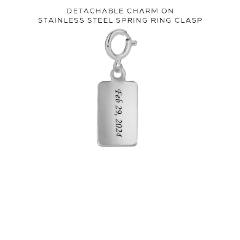 Engraved Charms with Detachable Clasp - Customer's Product with price 10.00