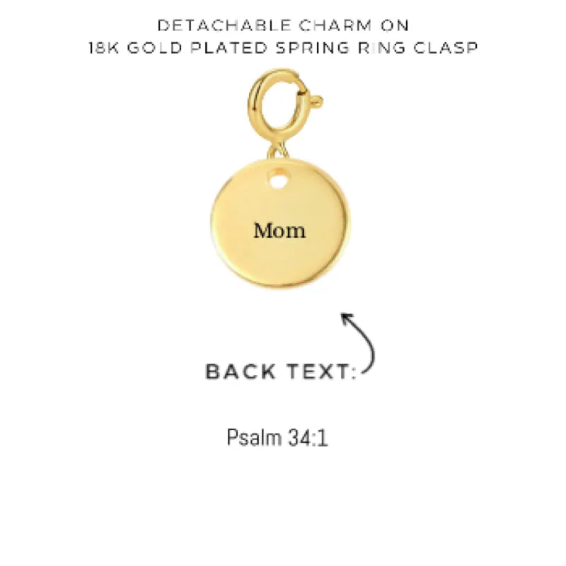 Engraved Charms with Detachable Clasp - Customer's Product with price 12.00