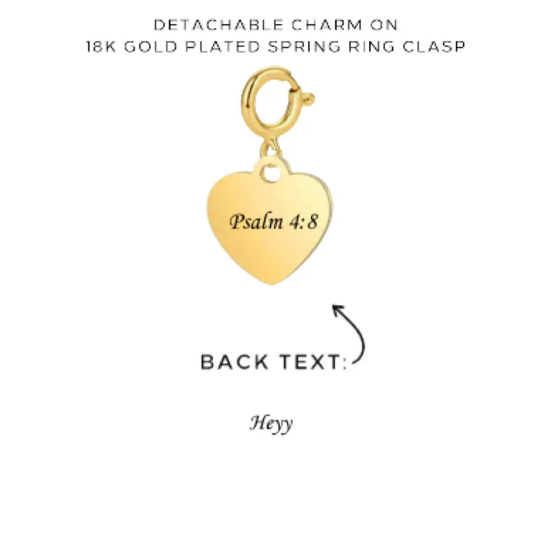 Engraved Charms with Detachable Clasp - Customer's Product with price 12.00