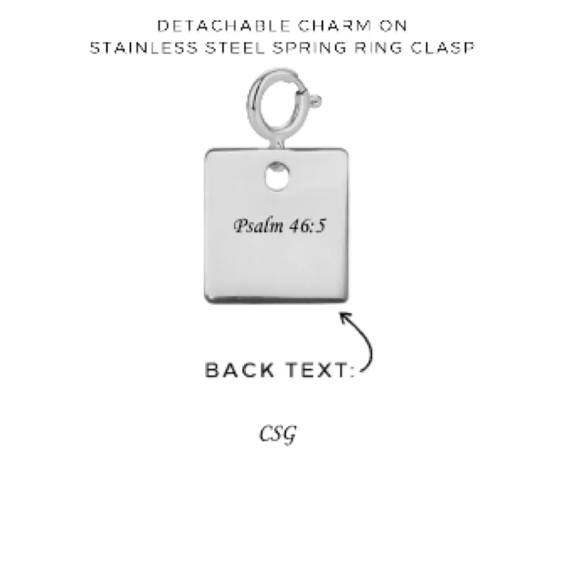 Engraved Charms with Detachable Clasp - Customer's Product with price 12.00