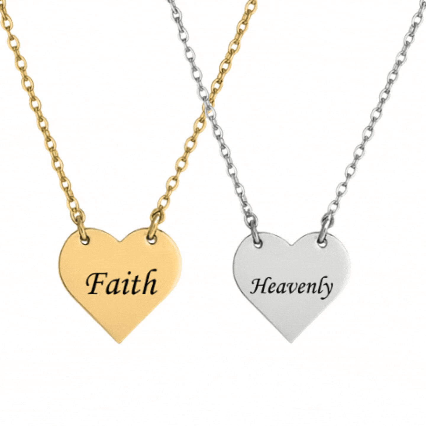 Engraved Heart Necklace