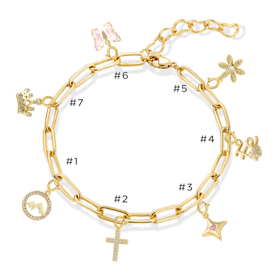 Charm Bracelet with Mixed Charms