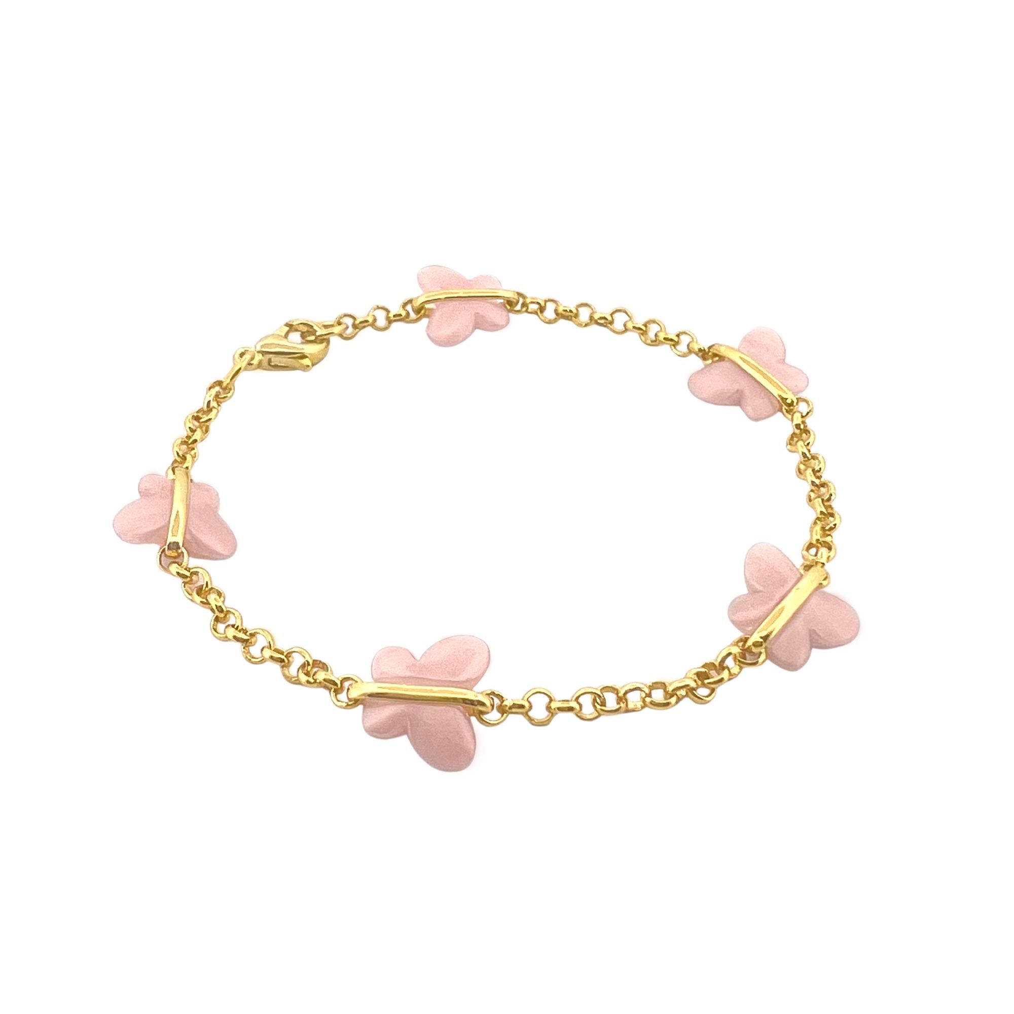 Louis Vuitton Pink Monogram Charm Bracelet