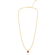 Kind Hearted Necklace in Red