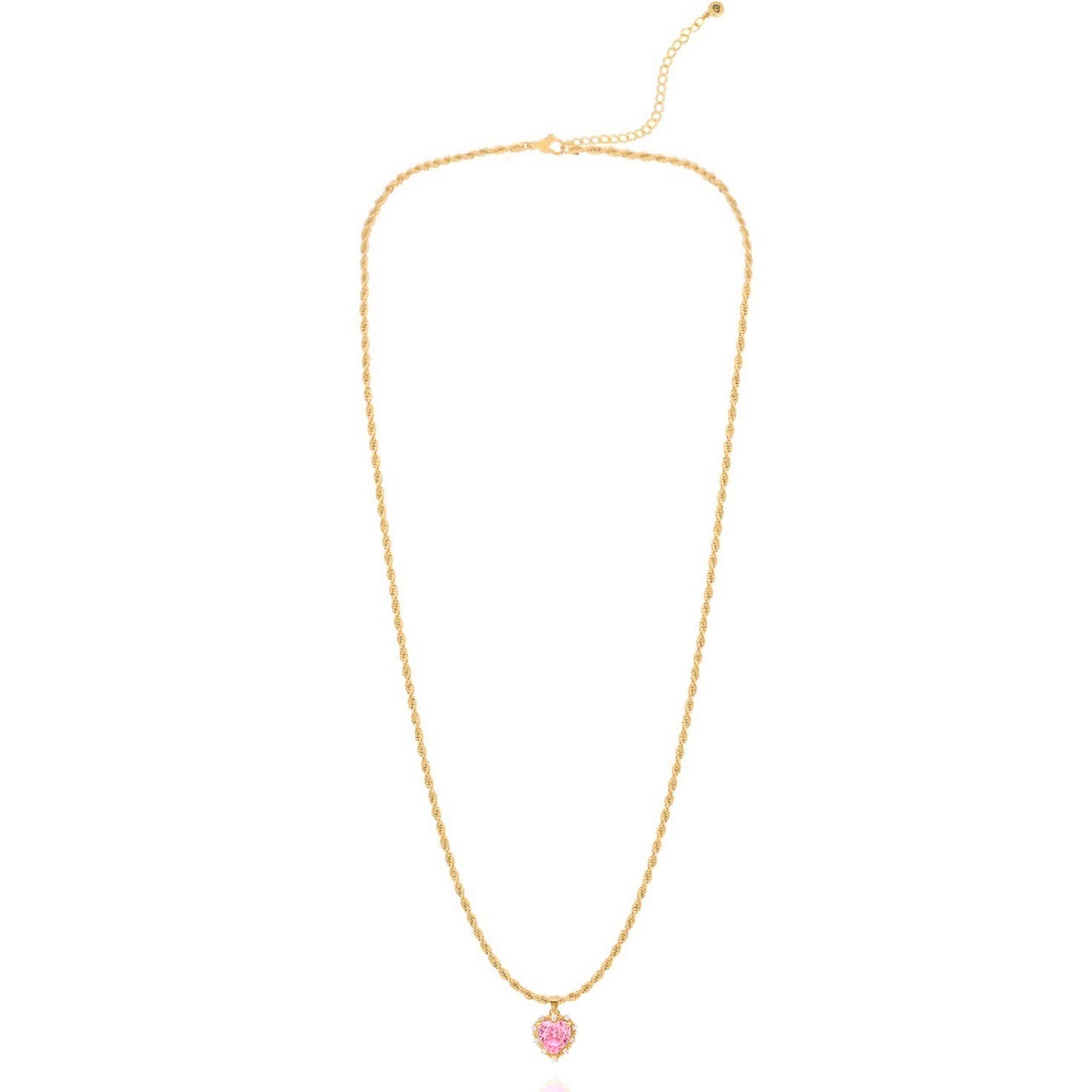 Kind Hearted Necklace in Pink