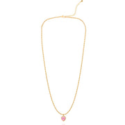 Kind Hearted Necklace in Pink